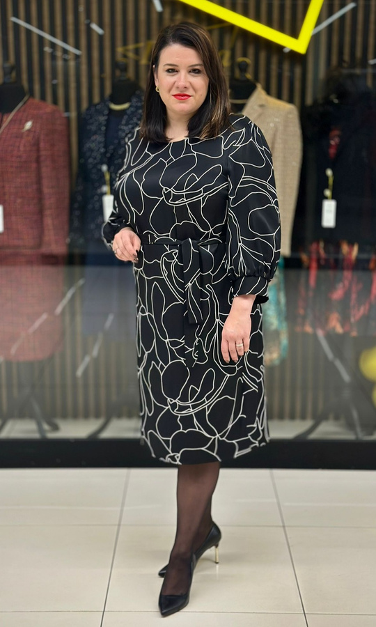 Sukienka ołówkowa czarna mazaje 42-50